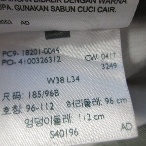 Levi Men's Pants 38 x 34 Green Chino Cotton Blend Casual Skater 574 - Picture 6 of 15